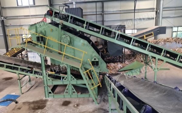江西建筑垃圾分拣设备安装现场